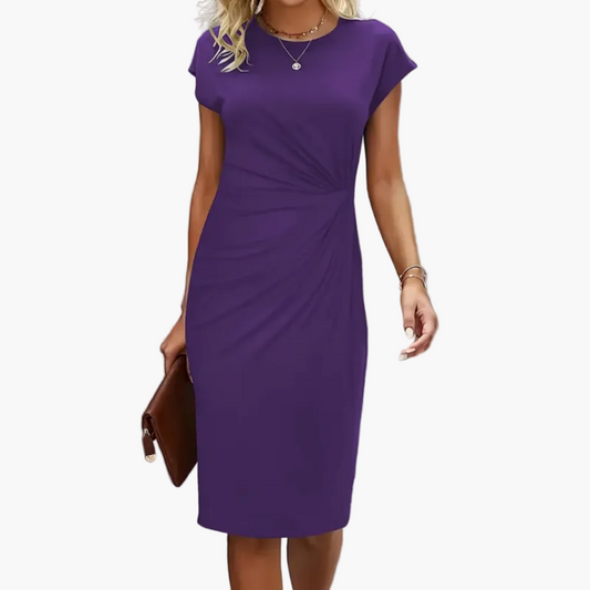 Damklänning Elegant Kontorsstil Midi Business och Fest