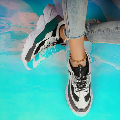 Dam Sneakers Chunky Stil Sportmode Fritidssko