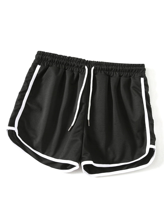 Damers sportiga träningsshorts med dragsko – perfekt för träning och fritid