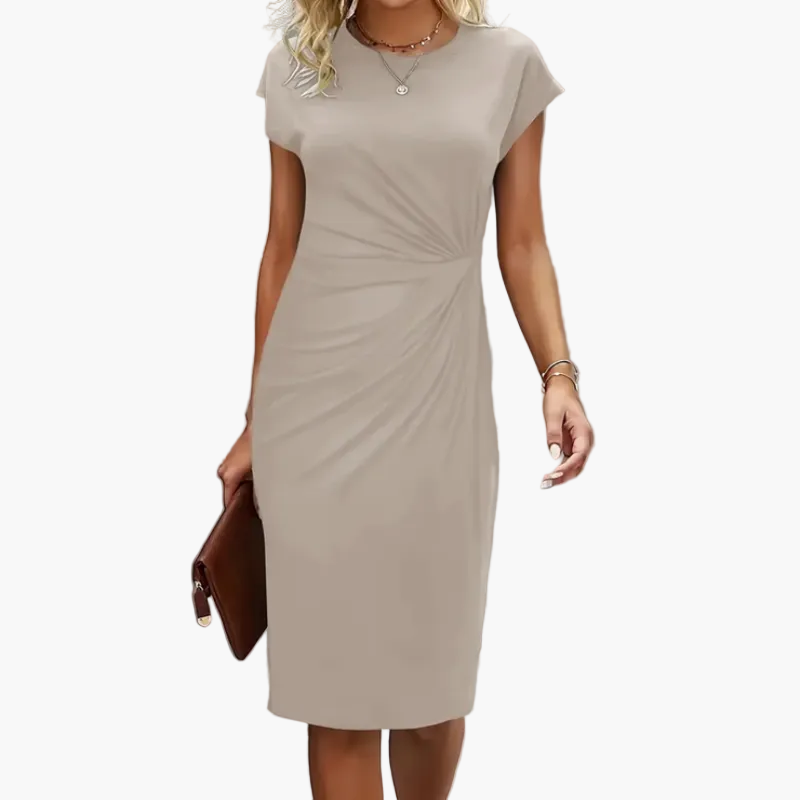 Damklänning Elegant Kontorsstil Midi Business och Fest