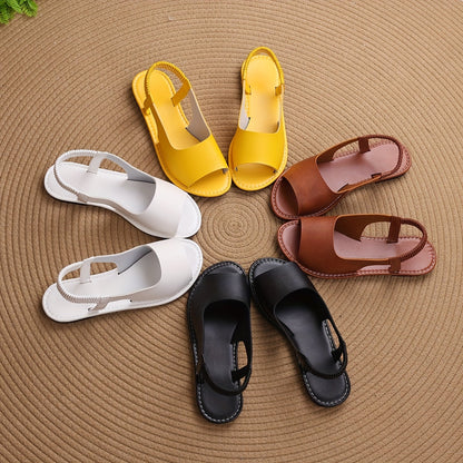 Dam Sandaler med Flätad Häl för Vardagsbruk - Bekväma Slingbacks för Sommar och Fritid