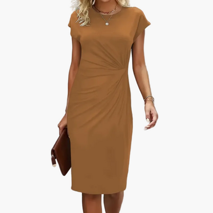 Damklänning Elegant Kontorsstil Midi Business och Fest