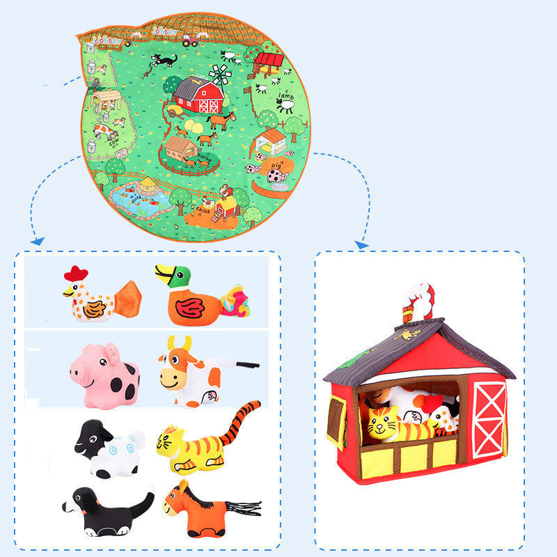 Babylekmattor Jungle och Bondgård – Utvecklande Aktivitetsmatta för Barn