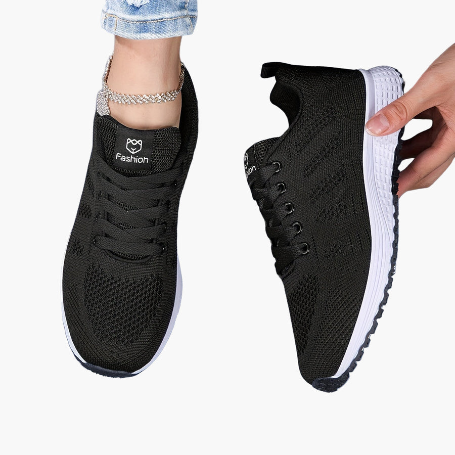 Dam Sneakers Sportstil Lättvikts Komfortskor för Träning och Vardag