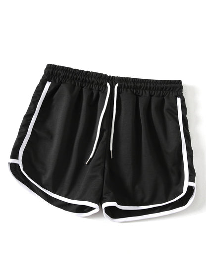 Damers sportiga träningsshorts med dragsko – perfekt för träning och fritid