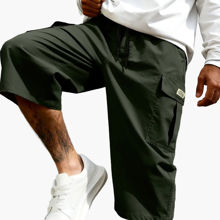 Herr Bermudashorts i cargo-stil för vardagsbruk och streetwear
