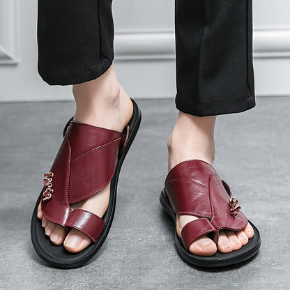 Herr Tofflor Slip-On Sandaler Casual Stil – Perfekta för Vardagsbruk och Avkoppling