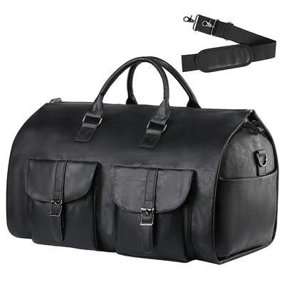 Herr Elegant Duffle Plaggväska Resväska Multifunktion för Affärsresor och Weekend