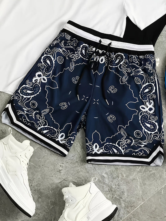 Herr Basketballshorts Streetwear Paisleymönster Sport och Fritid