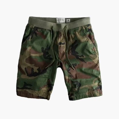 Herrshorts Kamouflage Sportiga Träningsshorts med Ledig Passform