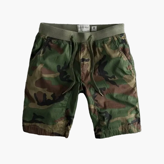 Herrshorts Kamouflage Sportiga Träningsshorts med Ledig Passform