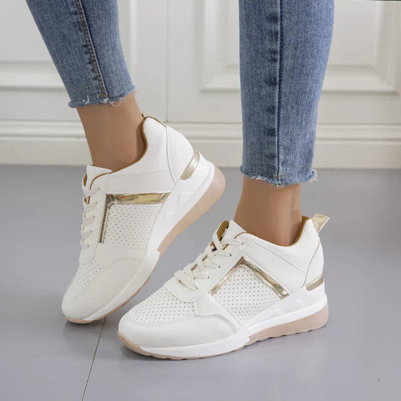 Dam Sneakers med kilklack – Ortopediska och Stilrena Vardags- och Promenadskor