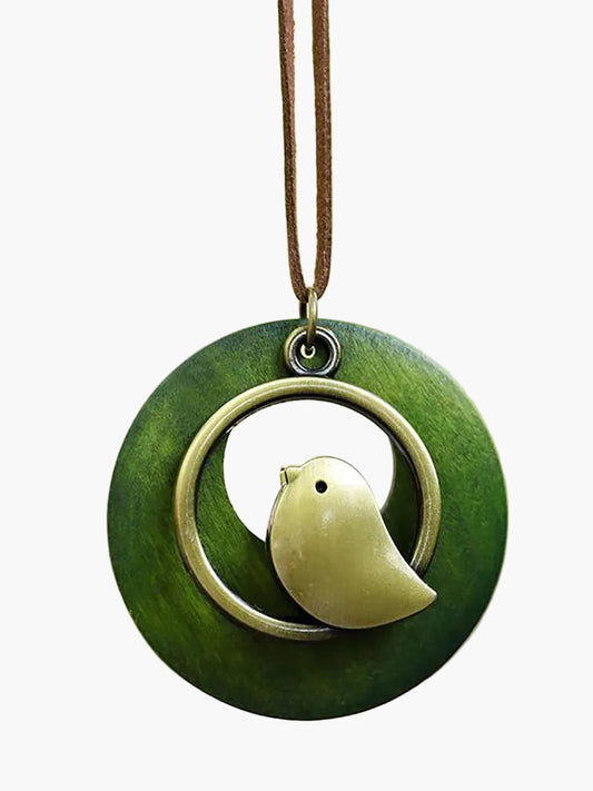Retro Halsband med Fågelmotiv – Unisex Accessoar för Fest och Vardag