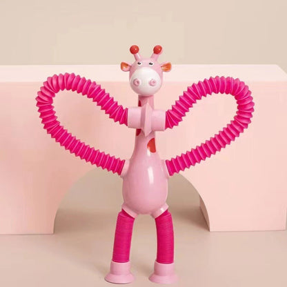 Barnleksak Giraff, Sugekopp & Teleskopisk Rör, Fidget Deformation, Pedagogisk Stressleksak