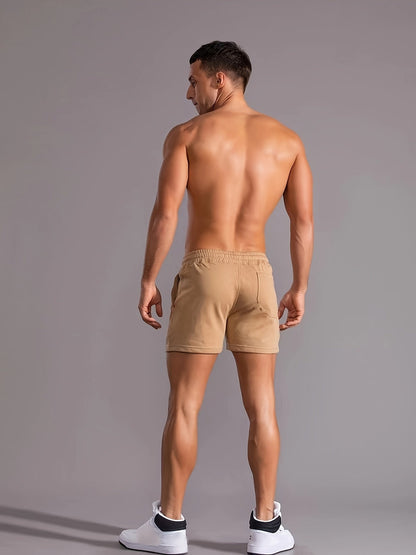 Herr Shorts Sportiga Träningsshorts med Snörning – Perfekt för Gym och Aktiv Livsstil