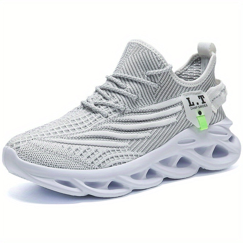 Herr Sneakers Sportiga Löparskor med Modern Design – Bred Passform och Unik Sula