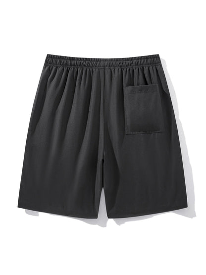 Herrar Sportshorts med Dragkedjefickor – Lösa Träningsshorts för Aktiva