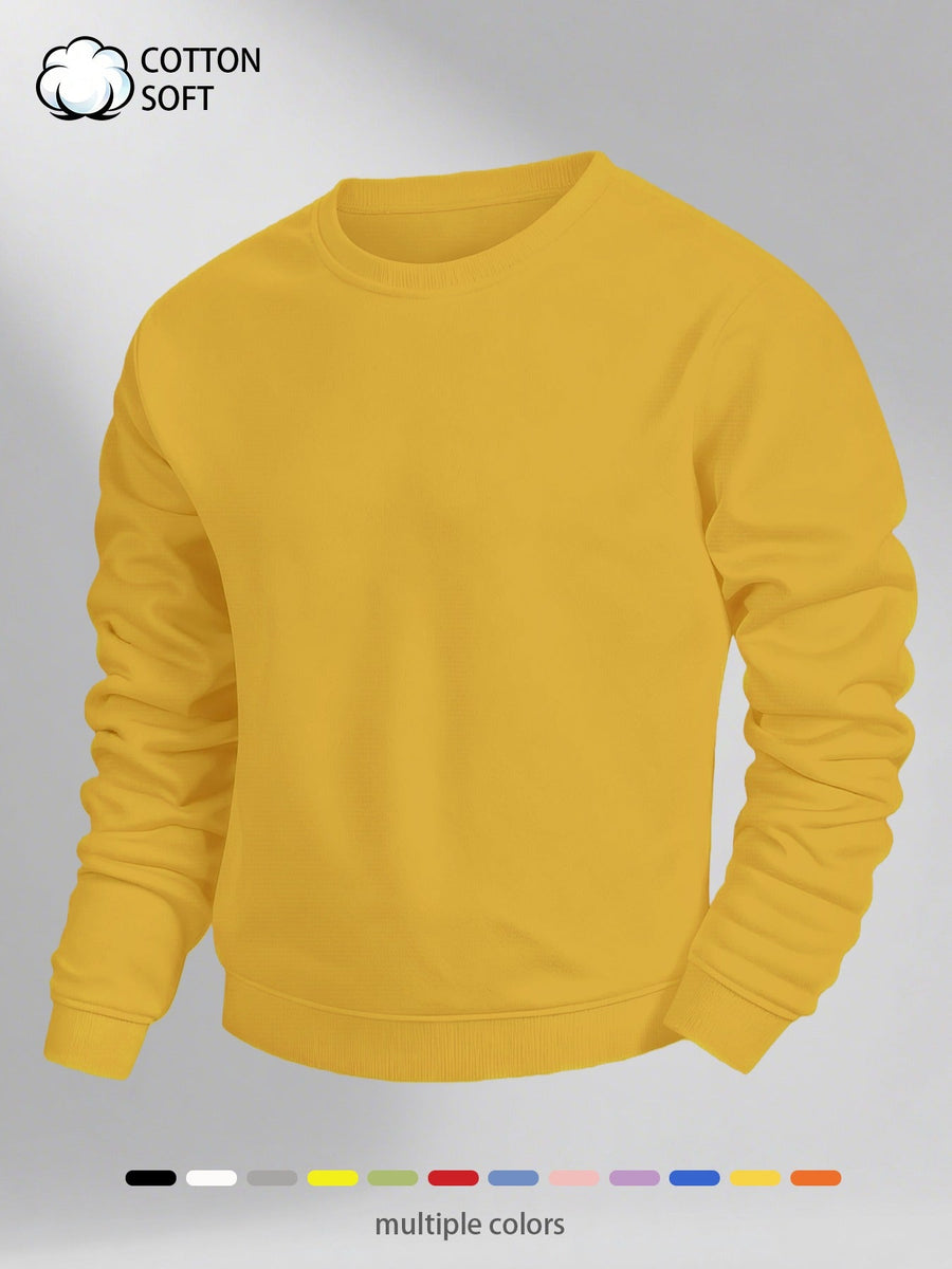 Men's Classic Crewneck Pullover Sweatshirt