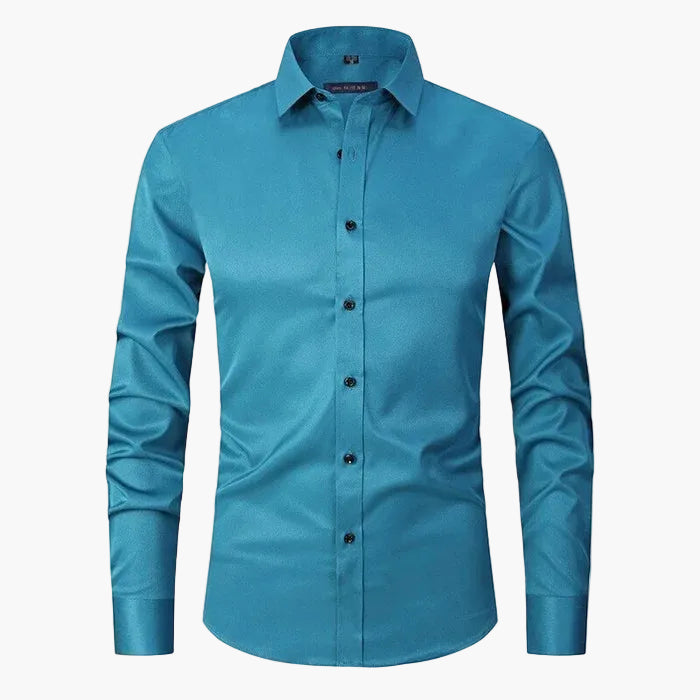 Herrskjorta Slim Fit – Business & Smart Casual, Elegant Skjorta för Arbete och Fest
