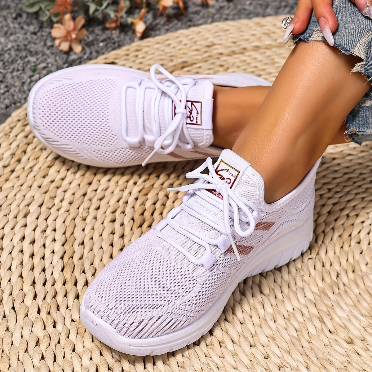 Dam Sneakers Sportiga Låga Löparskor Vardagsstil