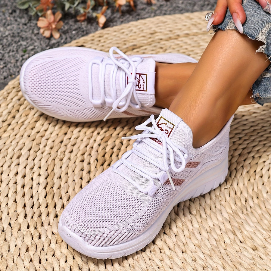Dam Sneakers Sportiga Låga Löparskor Vardagsstil