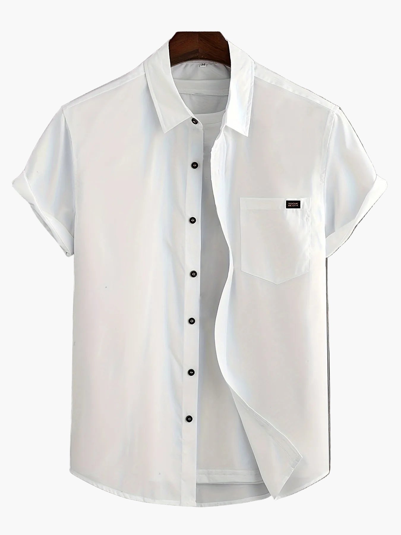Herr Skjorta Kortärmad Casual Stil Perfekt för Sommar och Vardag