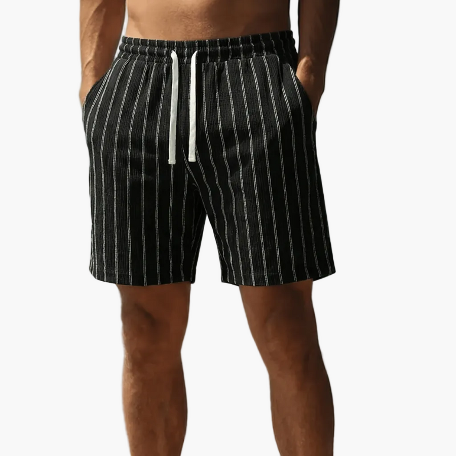 Herr Shorts med Smala Ränder – Avslappnad och Trendig Stil för Fritid eller Sport