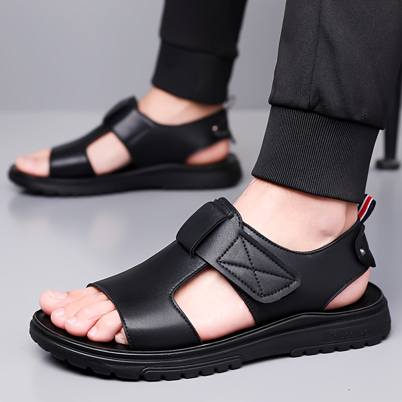 Herrsandaler med robust sula för vardag och fritid – Vintage stil