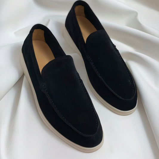 Herrloafers Klassisk Slip-on Stil för Kontor och Fritid