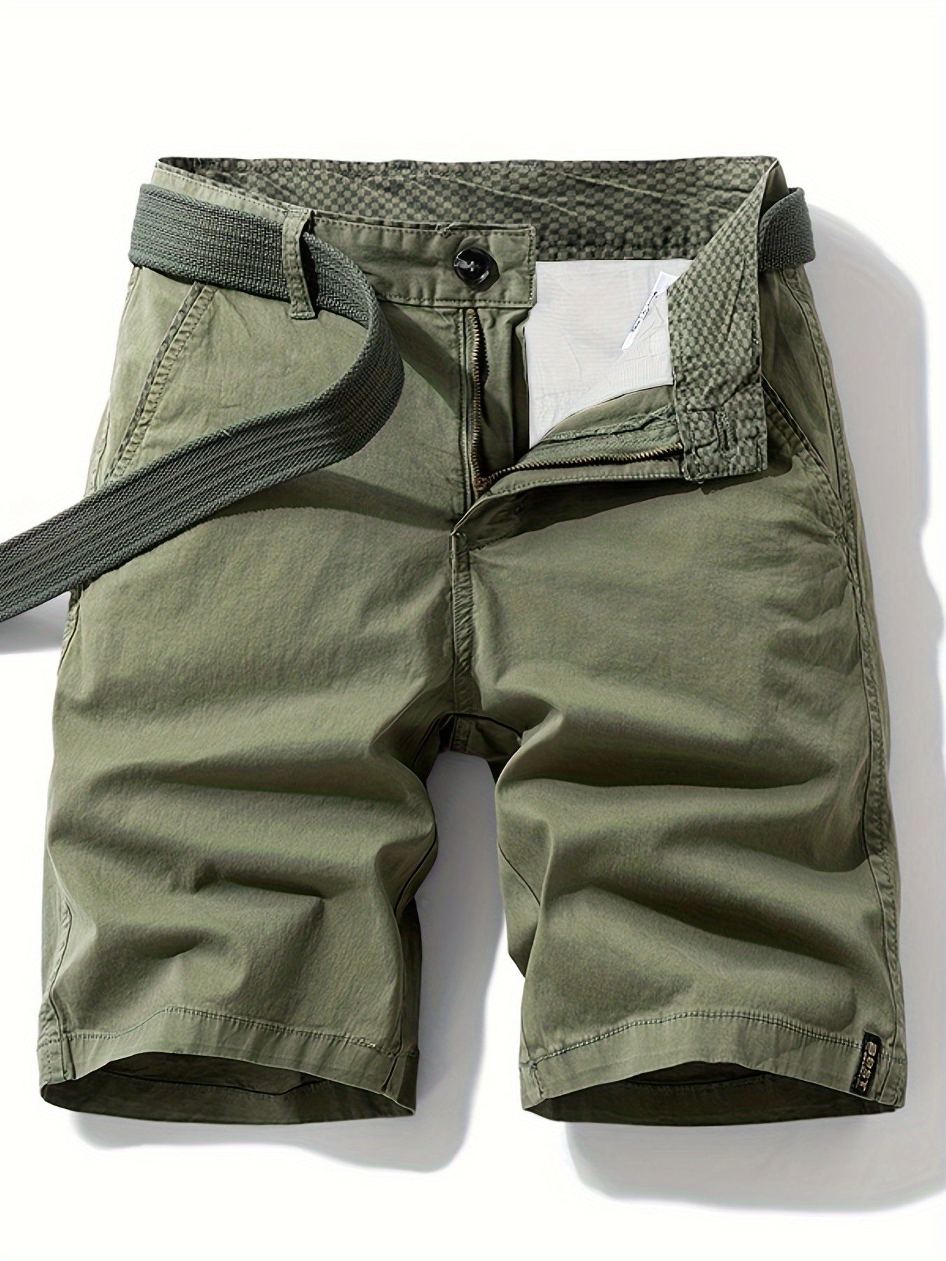 Herr Bermuda Shorts med Bälte – Avslappnad Stil för Sommar och Fritid