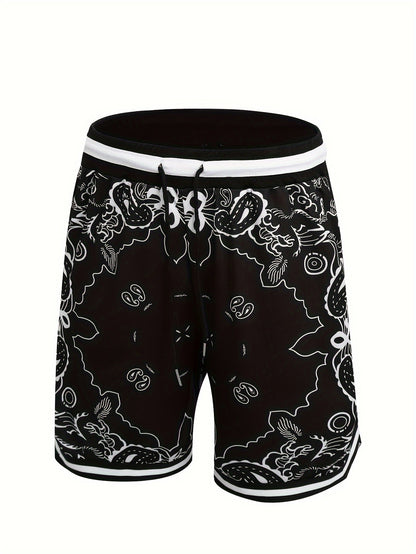 Herr Basketballshorts Streetwear Paisleymönster Sport och Fritid