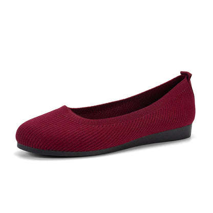 Linda – Runda Tå Platta Damskor