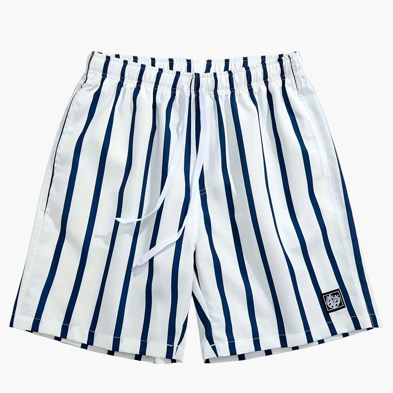 Herrshorts med ränder, avslappnad stil, perfekta för sommar och fritid