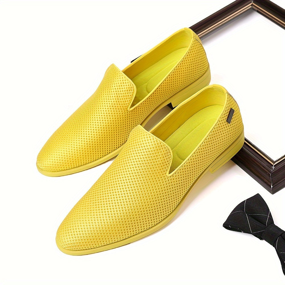Herr Slip-On Formella Skor för Bröllop och Kontor – Elegant och Bekväm Stil