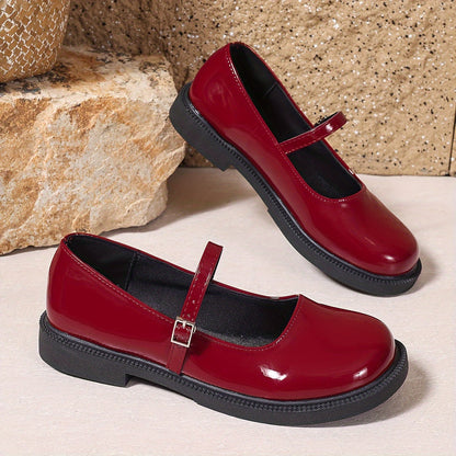 Dam Mary Jane Skor – Klassiska Preppy Loafers för Vardag och Fest