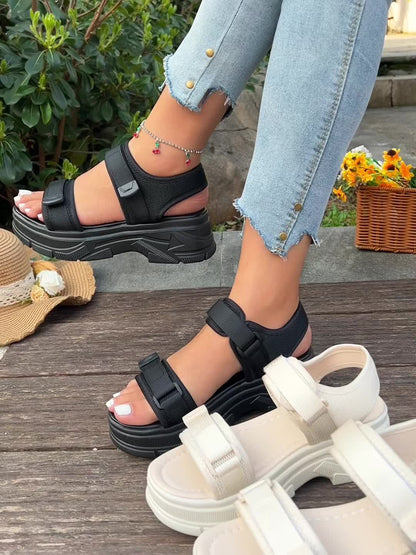 Dam Sandaler Sportig Plattform Komfort Utomhus Sommar