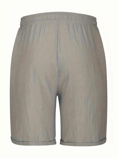 Herrshorts med etnisk och geometrisk design – Trendiga avslappnade shorts för sommar och semester