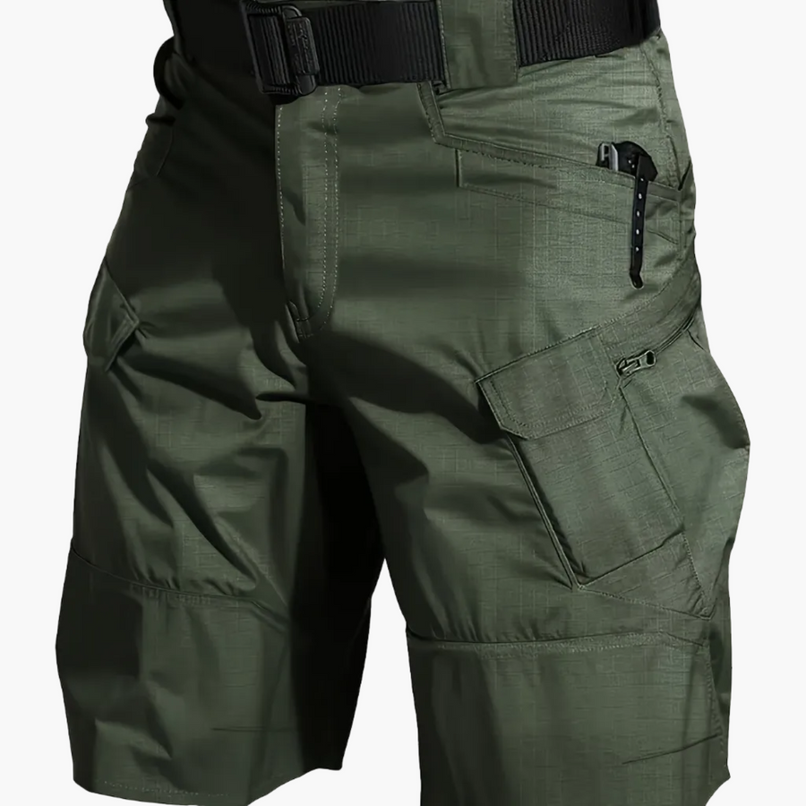 Herrar Taktiska Shorts med Flera Fickor och Bälte – Perfekta för Vandring & Utomhusaktiviteter