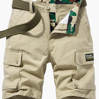 Herrar Cargo Shorts med Bälte – Klassisk och Praktisk för Vardag och Äventyr