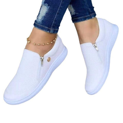 Tanya – Casual Sports Fashion Sneakers med Dragkedja