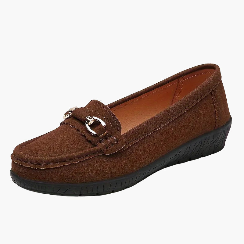 Damers eleganta vardagsloafers med trendig design och komfortsula