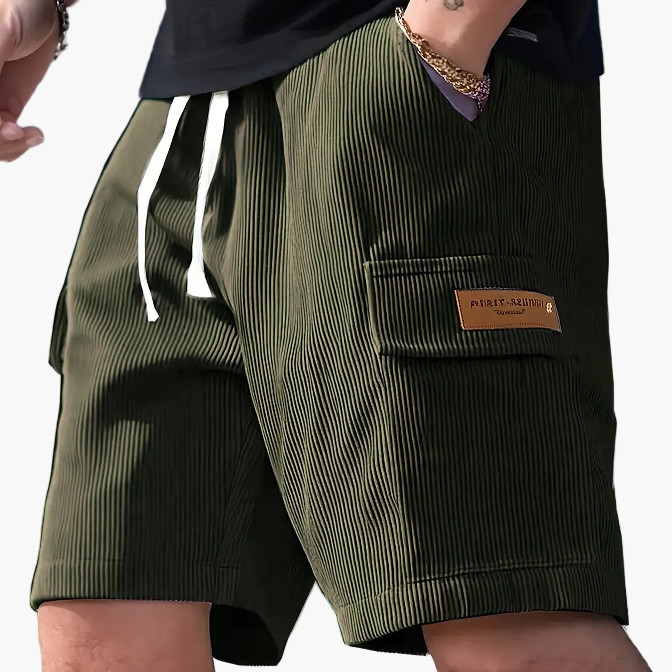 Herrshorts med avslappnad passform och fickdetalj – Perfekta för vardag och fritid