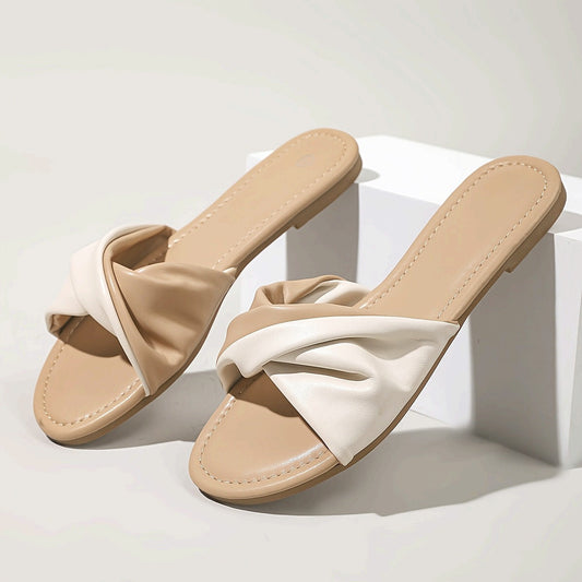 Dam Sandaler Flat Slip-In Elegant Twist Sommarstil