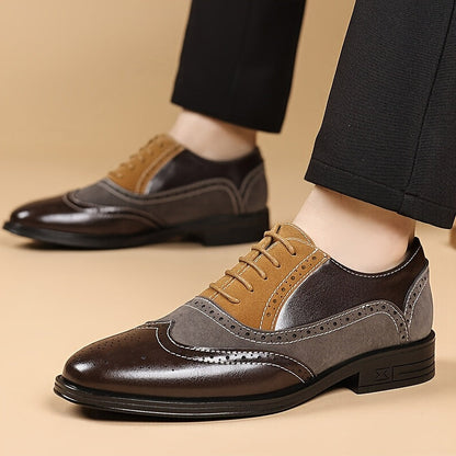 Herr Skor Klassiska Brogue Oxford Snygga Vardagsskor
