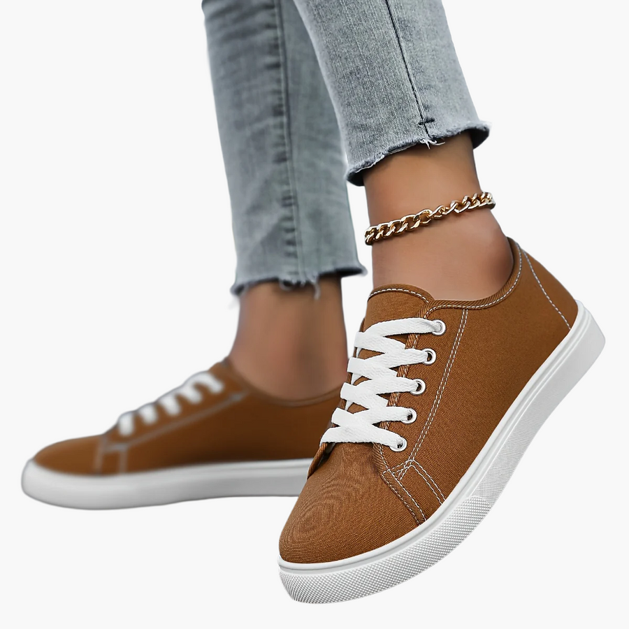 Dam Sneakers Låg Profil Vardagsskor Trendig Fritidsstil