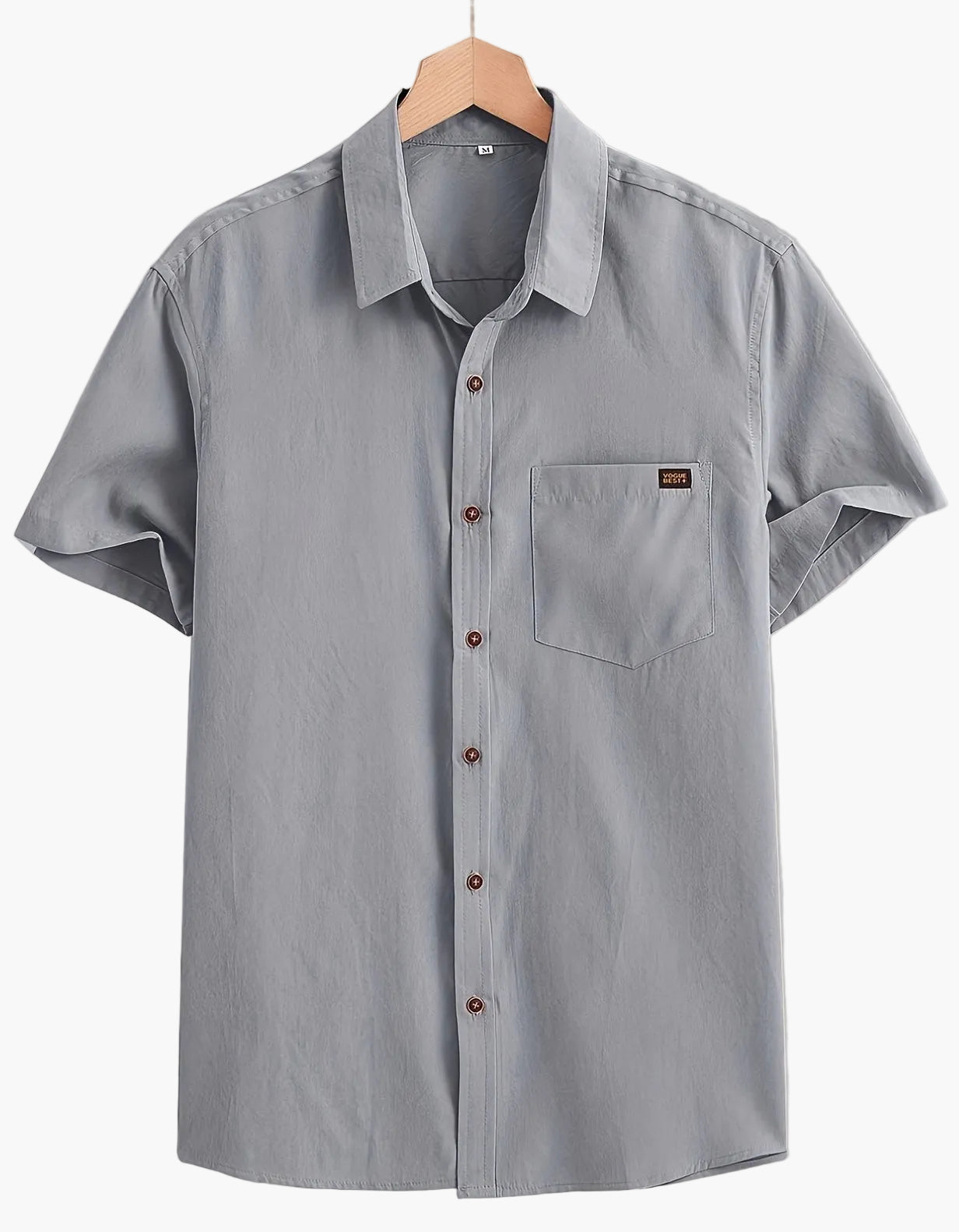 Herr Skjorta Kortärmad Casual Stil Perfekt för Sommar och Vardag