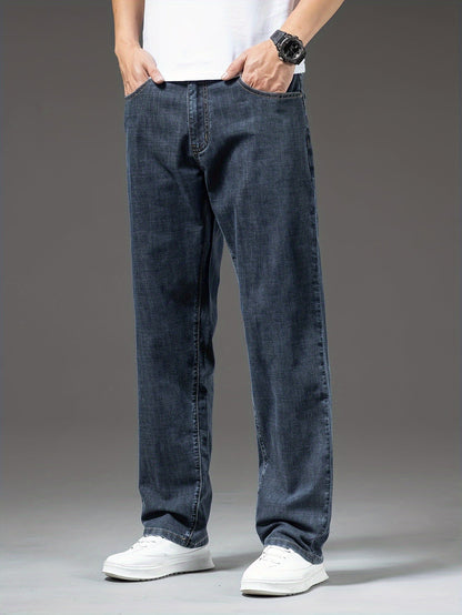 Herr Jeans Ledig Rak Passform Vardagsstil