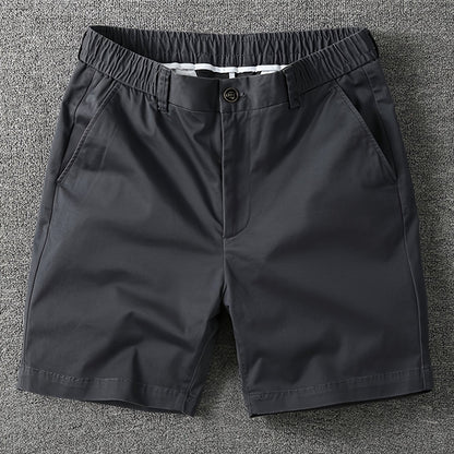 Herrarnas klassiska vardagsshorts med elastisk midja – stilrena och bekväma för fritid och stadsliv
