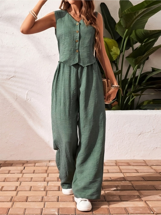 Dam Byxdress Ärmös Elegant Västlook Vår/Sommar Fest & Vardag