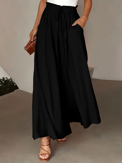 Dam Palazzobyxor Vida Ben Paperbag Midja Elegant Vardagsstil